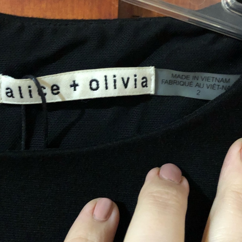 ALICE+OLIVIA Kourtney Havana Print A-line Dress - Picture 4 of 8